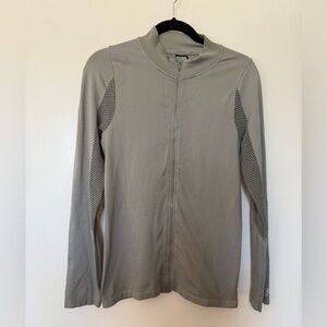 PINK by Victoria’s Secret Olive Green Mesh Seamless Cardigan with Mesh Size M